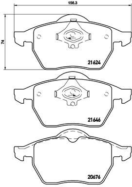 A.B.S. P 85 036 BREMBO BREMSBELÄGE, RICHTUNGSGEBUNDEN Bremsbelagsatz, Scheibenbremse